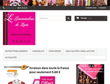 Tablet Screenshot of lesgourmandisesdelucie.fr